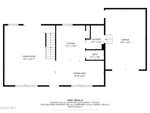 Floorplan - 3174 E Lydius St, Schenectady, NY 12303 photo 2 of 3