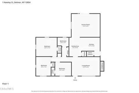 Floorplan - 1 Hawley Ct, Delmar, NY 12054 photo 1 of 1