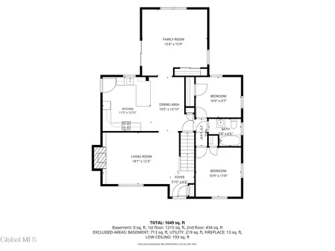 Floorplan - 1309 Sumner Ave, Schenectady, NY 12309 photo 1 of 4