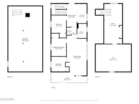 Floorplan - 1207 Cullen Ave, Schenectady, NY 12309 photo 3 of 3