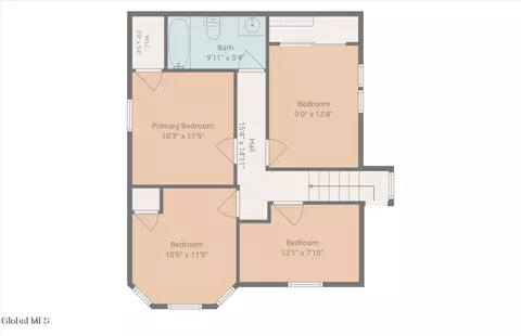 Floorplan - 27 Robinson St, Schenectady, NY 12304 photo 3 of 4