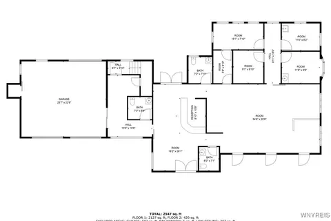Floorplan - 1196 E Main St, Aurora, NY 14052 photo 4 of 5
