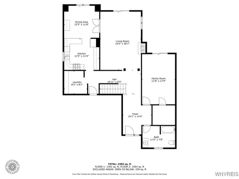 Floorplan - 1621 Old Manor Dr, Evans, NY 14047 photo 1 of 3