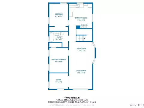 Floorplan - 76 Humason Ave, Buffalo, NY 14211 photo 2 of 3