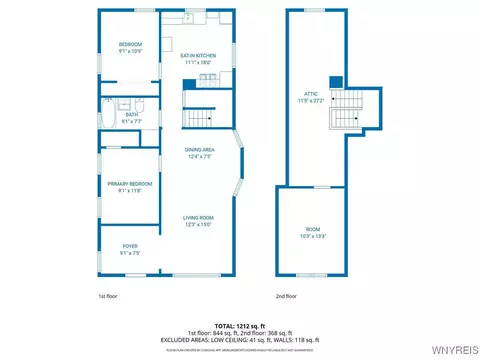 Floorplan - 76 Humason Ave, Buffalo, NY 14211 photo 1 of 3
