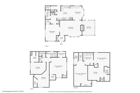 Floorplan - 64 Hermitage Rd, Irondequoit, NY 14617 photo 4 of 4