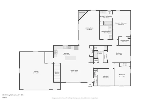 Floorplan - 561 Whiting Rd, Webster, NY 14580 photo 1 of 2