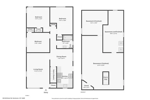 Floorplan - 938 Whitlock Rd, Irondequoit, NY 14609 photo 3 of 3