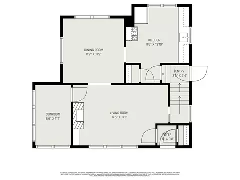 Floorplan - 115 Spencer Rd, Irondequoit, NY 14609 photo 1 of 4