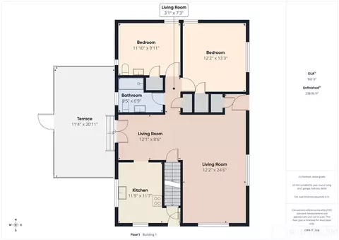 Floorplan - 103 N 19th St, Olean, NY 14760 photo 1 of 5