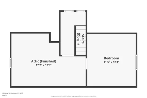 Floorplan - 81 Hoover Rd, Irondequoit, NY 14617 photo 4 of 5