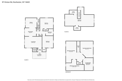 Floorplan - 97 Vinton Rd, Irondequoit, NY 14622 photo 1 of 1