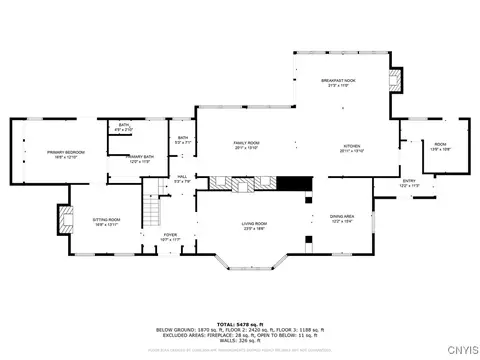 Floorplan - 6987 Highfield Rd, Fayetteville, NY 13066 photo 2 of 3