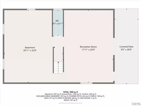 Floorplan - 1493 Falls Rd, Fenner, NY 13037 photo 3 of 4