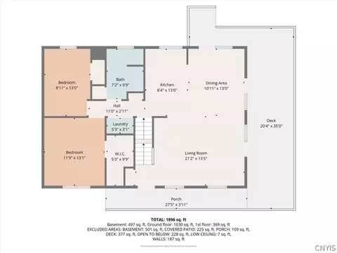 Floorplan - 1493 Falls Rd, Fenner, NY 13037 photo 1 of 4