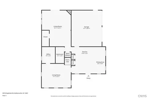 Floorplan - 9072 Dinglehole Rd, Lysander, NY 13027 photo 1 of 3