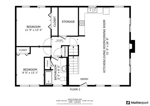 Floorplan - 73 Cross Rd, Windham, NY 12496 photo 2 of 3