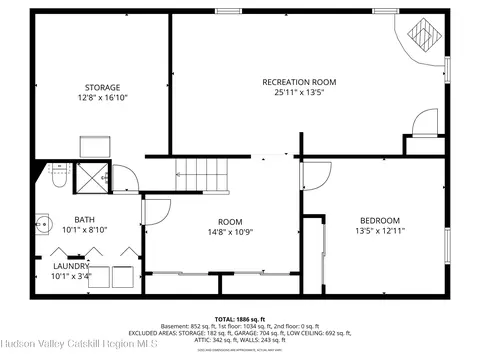 Floorplan - 1084 Codwise St, Kingston, NY 12401 photo 2 of 3