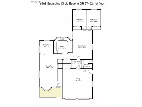 Floorplan - 5268 Sugarpine Cir, Eugene, OR 97402 photo 1 of 2