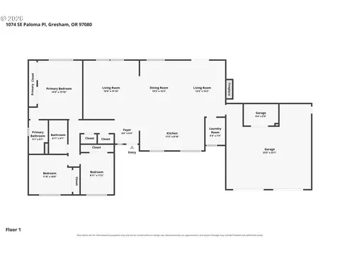 Floorplan - 1074 SE Paloma Pl, Gresham, OR 97080 photo 1 of 1