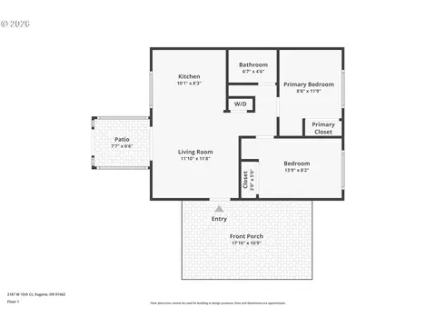 Floorplan - 2187 W 15th Ct, Eugene, OR 97402 photo 1 of 1