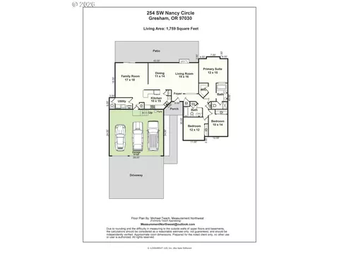 Floorplan - 254 SW Nancy Cir, Gresham, OR 97030 photo 1 of 1
