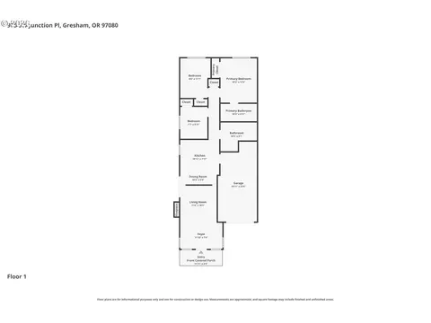 Floorplan - 975 SW Junction Pl, Gresham, OR 97080 photo 1 of 1