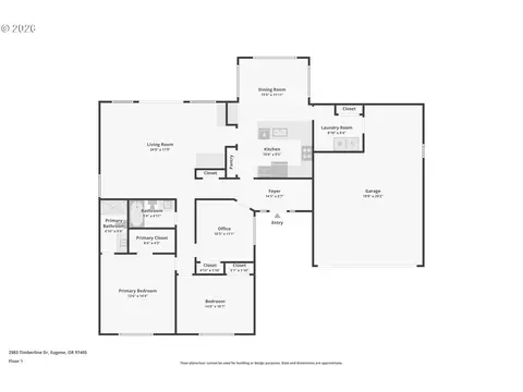 Floorplan - 2983 Timberline Dr, Eugene, OR 97405 photo 1 of 1