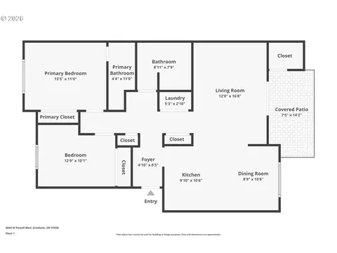 Floorplan - 4694 W Powell Blvd #139, Gresham, OR 97030 photo 1 of 1