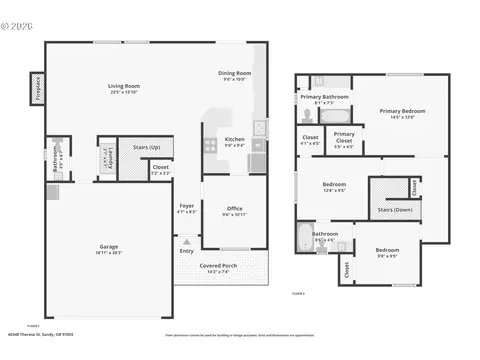 Floorplan - 40348 Therese St, Sandy, OR 97055 photo 1 of 1