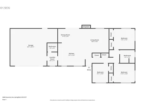 Floorplan - Undisclosed, Springfield, OR 97477 photo 2 of 2