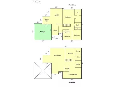 Floorplan - 1409 SW Chastain Ave, Gresham, OR 97080 photo 1 of 1
