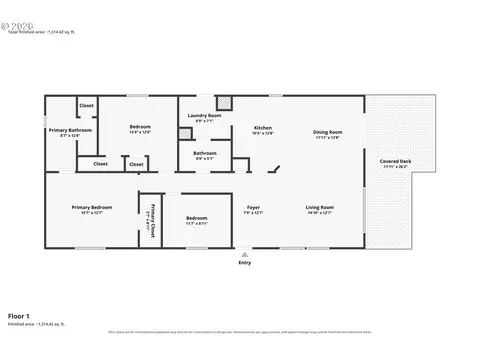 Floorplan - 402 Jefferson St, Moro, OR 97039 photo 1 of 1