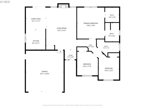 Floorplan - 6021 Firestone Dr, Eugene, OR 97402 photo 1 of 1