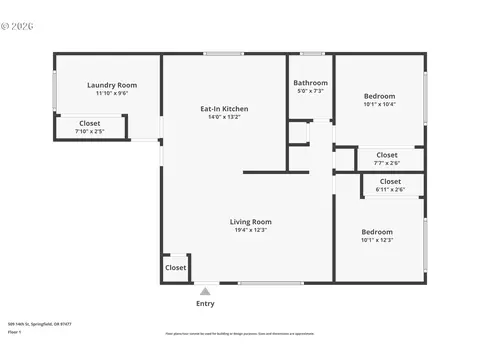Floorplan - 509 14th St, Springfield, OR 97477 photo 1 of 1