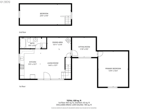 Floorplan - 23797 E Lolo Pass Rd, Rhododendron, OR 97049 photo 3 of 3