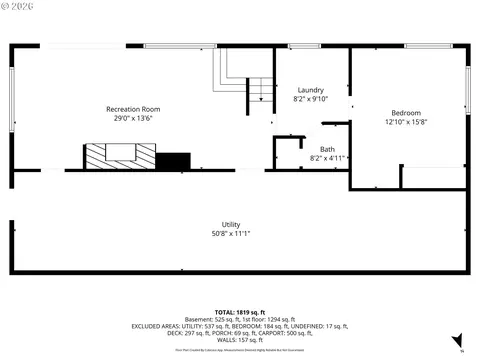 Floorplan - 11736 Orchard Ave, Mapleton, OR 97453 photo 1 of 6