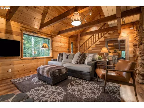 Living - 27730 E John Lake Rd, Rhododendron, OR 97049 photo 3 of 4