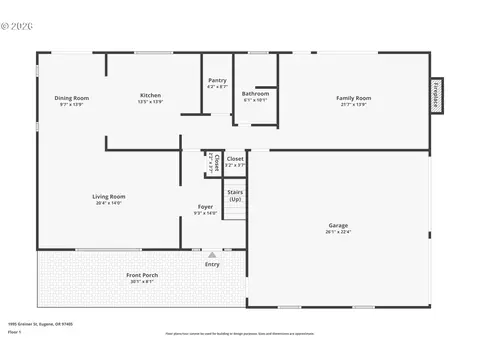 Floorplan - 1995 Greiner St, Eugene, OR 97405 photo 1 of 2