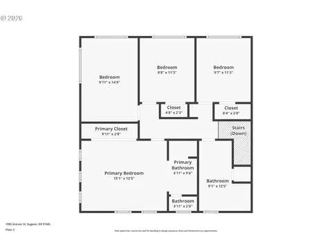 Floorplan - 1995 Greiner St, Eugene, OR 97405 photo 2 of 2