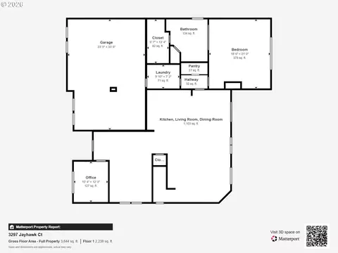 Floorplan - 3297 Jayhawk Ct, Eugene, OR 97405 photo 1 of 2