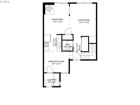 Floorplan - 251 NE Village Squire Ave #2, Gresham, OR 97030 photo 1 of 3
