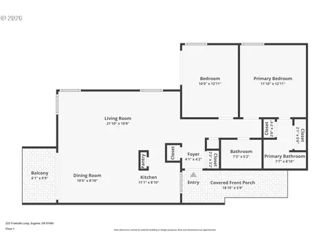 Floorplan - 223 Trailside Loop, Eugene, OR 97405 photo 1 of 1
