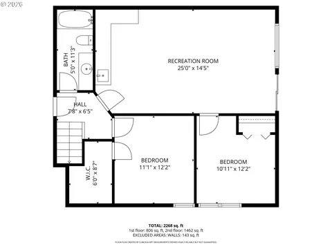 Floorplan - 111 W 52nd Ave, Eugene, OR 97405 photo 2 of 2