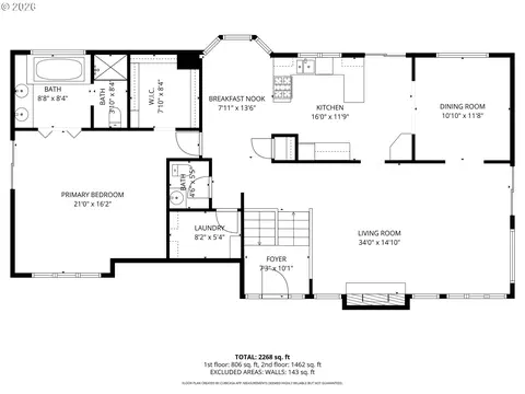 Floorplan - 111 W 52nd Ave, Eugene, OR 97405 photo 1 of 2