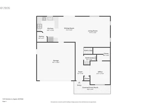 Floorplan - 1137 Veronica Ln, Eugene, OR 97404 photo 1 of 2