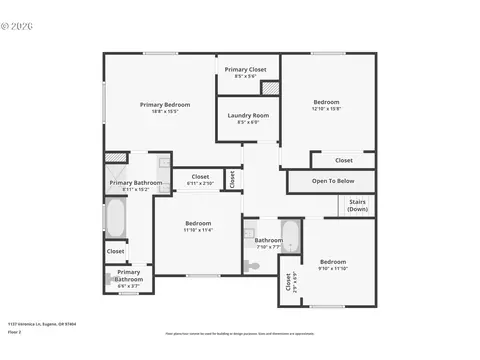 Floorplan - 1137 Veronica Ln, Eugene, OR 97404 photo 2 of 2