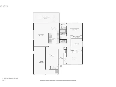 Floorplan - 2111 35th Ave, Longview, WA 98632 photo 1 of 1