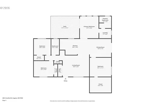 Floorplan - 2501 Stratford St, Eugene, OR 97404 photo 1 of 1