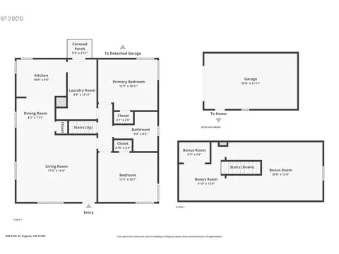 Floorplan - 886 Polk St, Eugene, OR 97402 photo 2 of 2